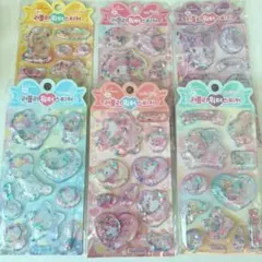韓国限定 サンリオ ウォーターシール ぷっくりシール 6枚 キキララ