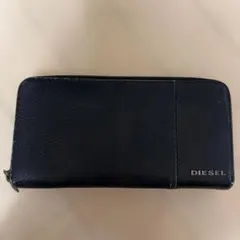 DIESEL 長財布 ラウンドファスナー ブラックのサムネイル