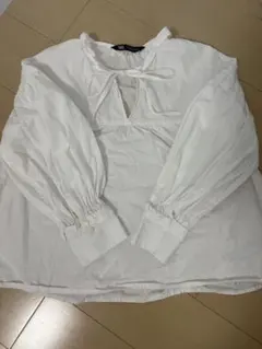 ZARA ホワイト ブラウス