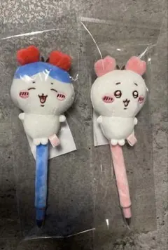 ちいかわ　ふわふわマスコットボールペン　2個セット