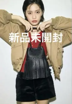 【新品未開封】STUDDED FRINGE BAG moussy sly