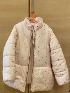 【美品】carter's カーターズ　中綿コート サイズ7 ピンク女子120-