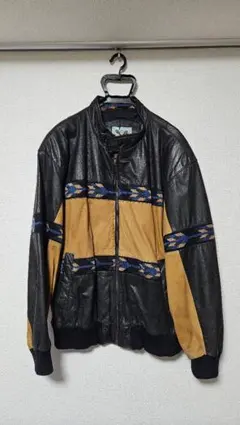 90s ADLER レザージャケット ネイティブ柄 ブルゾン 本革 ヴィンテージ 90s ADLER レザージャケット ネイティブ柄 ブルゾン 本革 ヴィンテージ