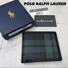 【新品】ポロラルフローレン 財布 二つ折り チェック柄