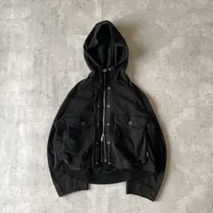 00s archive ダブルジップパーカー 短丈 モード　グランジ Y2K