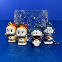 【レトロ】ドラえもん・ドラミちゃん　初期　キーチェーンフィギュア