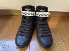 Saint Laurent ハイカットスニーカー スタッズ レオパードのサムネイル