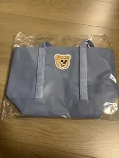 オールドテディワッペントートバッグ フェイラー FEILER ライトブルー 小