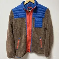 GAP KIDS フリースジャケット XXL ブラウン×ブルー160㎝