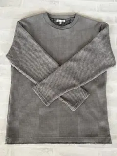 THE SHOP TK ワッフル長袖カットソー グレー メンズ Lのサムネイル