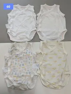 UNIQLOベビー肌着　60サイズ コットンメッシュボディスーツ　ノースリーブ