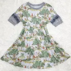 希少 美品 ジェーン マープル プーさん フレア ワンピース ニット 切り替えのサムネイル
