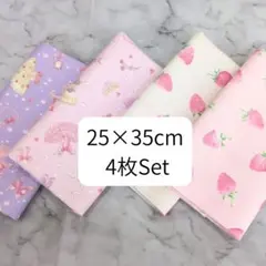 ２５×３５cmランチョンマット♡4枚♡ハンドメイド♡ナチュラル
