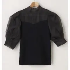 2WAY ボウタイ袖ブラウス　イング