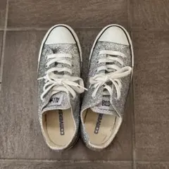 CONVERSE ALL STAR シルバー グリッター スニーカー