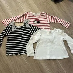 petit main 110 長袖カットソー3点セット