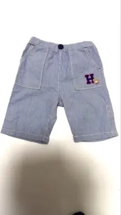 【美品】ミキハウス✳︎ハーフパンツ 90サイズ✳︎ストライプ