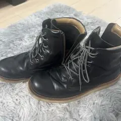 SLOW WEAR LION レザーブーツ サイドジップ　ブラック　Mのサムネイル