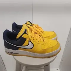 300円スタートNike エアフォース1 イエロー/ネイビー