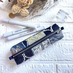 ハンドメイド ミナペルホネンパッチポーチ