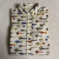 H＆M 飛行機柄 トップス長袖シャツ Sサイズ
