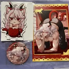 地獄のどこが悪い？　サタン　セット　プリンセスカフェ　猫の日　アクスタ　缶バッジ