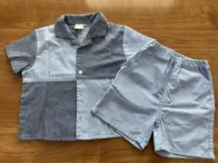 プティマイン 半袖シャツ ショートパンツ 半ズボン セットアップ 男の子