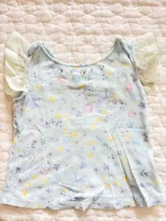 メゾピアノ　ビジュー付き　マリン柄　Tシャツ　120 mezzopiano