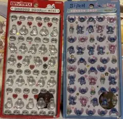 正規品 スティッチ ベイマックス ボンボンドロップミニシール 2シート