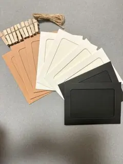 フォトフレームセット 9枚セットクリップ付き