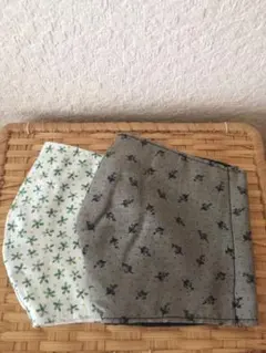 小花柄インナーマスク ２枚セット