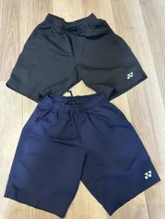 ヨネックス ハーフパンツ 2枚セット ブラック ネイビー140