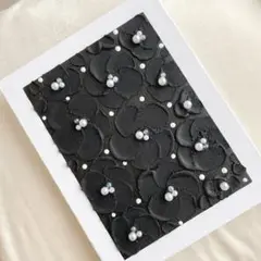 テクスチャーアート、現代アート、原画、抽象画、モダン、北欧アート、絵画、お花