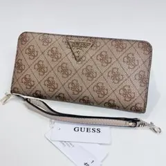 【新品未使用】GUESS ゲス 長財布 モノグラム ラウンドファスナーのサムネイル
