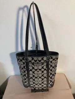 COACH シグネチャー トートバッグ ブラック6612のサムネイル