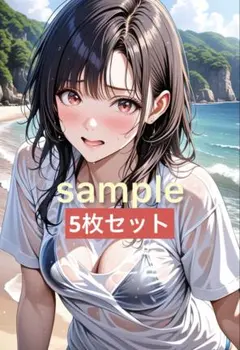 世*羅様 A4ポスター 5枚セット まとめ売り 美少女 イラスト 匿名配送