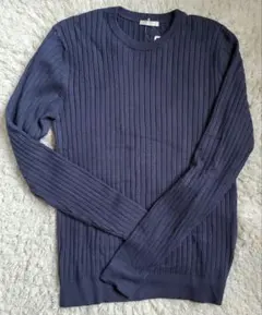 GU ジーユー リブクルーネックセーター 長袖