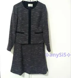✧新品未使用✧anySiS✧NAVYツイードスーツ サイズ3 ママスーツ