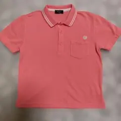 COMME CA ISM 半袖　ポロシャツ ピンク 130A