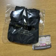 Maison de FLEUR ダブルリボンギャザートートバッグキーホルダー 黒
