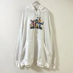 4791 ディズニーリゾート　パーカー　ミッキー　ＬＬ　白　ユニセックス