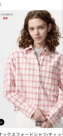 JW ANDERSON ピンク チェックシャツ Mサイズ