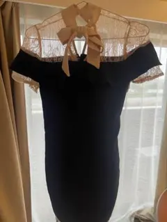 最終値下げ！デイジーストア　オフショルダー タイトドレス ネイビー　M