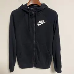 NIKE ナイキ ブラック ジップアップパーカージャケット S 男女兼用