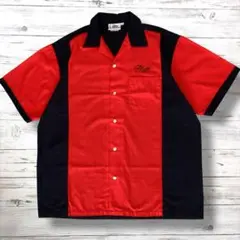 Good design 半袖シャツ 派手デザイン L レッド0899