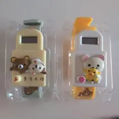 極美品/動作OK】リラックマ＆コリラックマソーラーマスコットmusic編