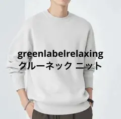 greenlabelrelaxing クリアコットン スウェットライク ニットM