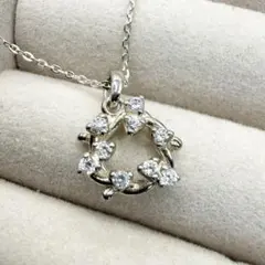 イタリア製　925 silver リース　ペンダントネックレス　シルバーのサムネイル