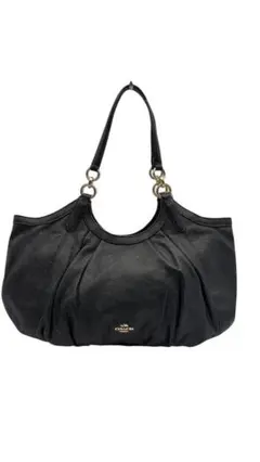 COACH コーチ ショルダーバッグ レザー ブラック ワンショルダー 肩掛け