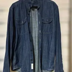 L.O.G.G. ダークデニム ボタンアップシャツ M